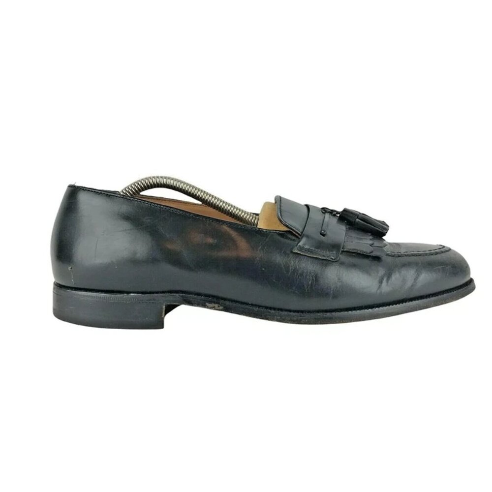 Bostonian Tassel Loafer Shoes Mens Black Casual Moc Toe Slip On Size US 8.5 M